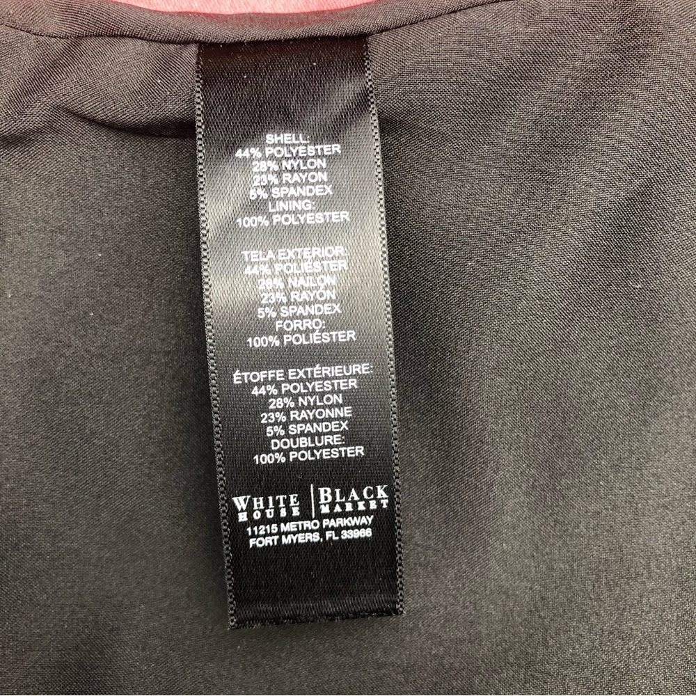 White House Black Market (WHBM) Ponté Stripe Pencil Skirt Black & White - Picture 8 of 10